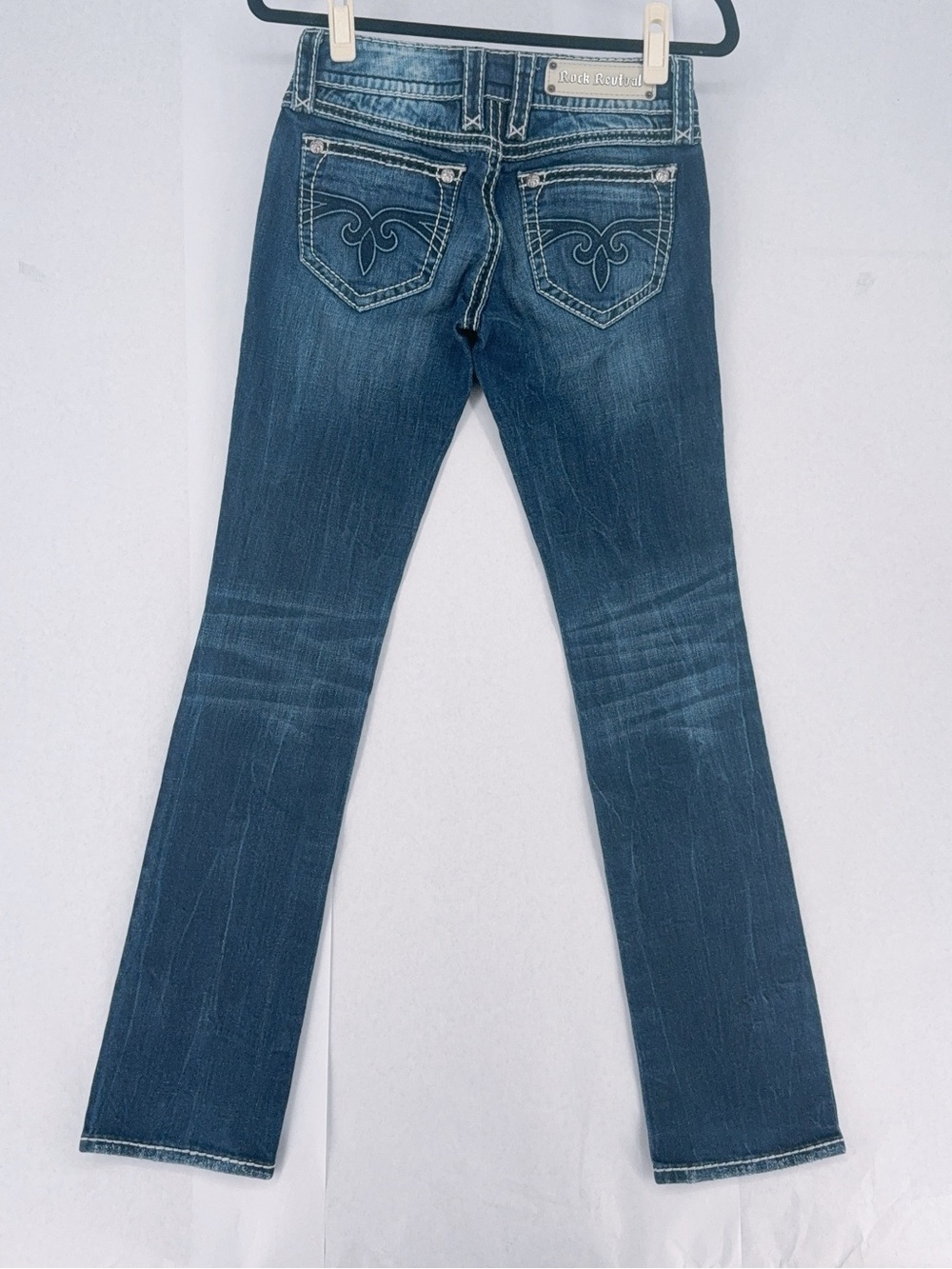 Rock Revival blake Straight Denim jeans size 26 - Picture 3 of 13